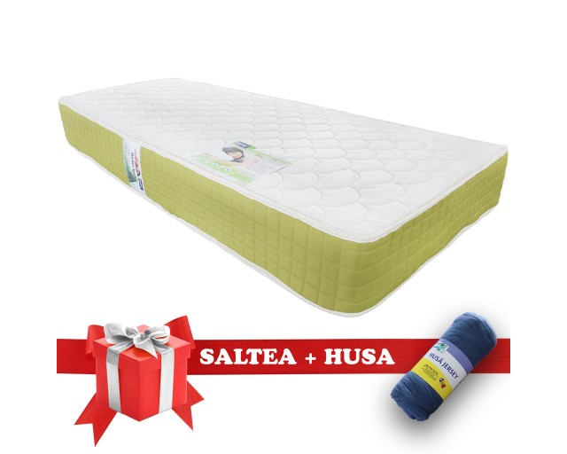 Set Saltea Pocket Spring Saltex 900x2000 + Husa cu elastic